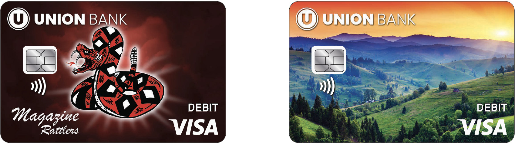 Rattlers debit card and mountain debit card